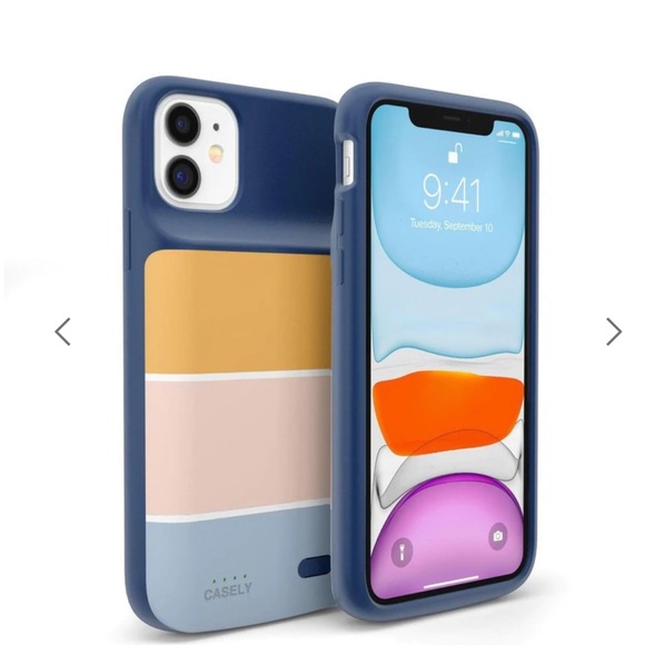 Casely Colorblock Stripes iPhone 11 charging phone case NIB - Picture 10 of 11